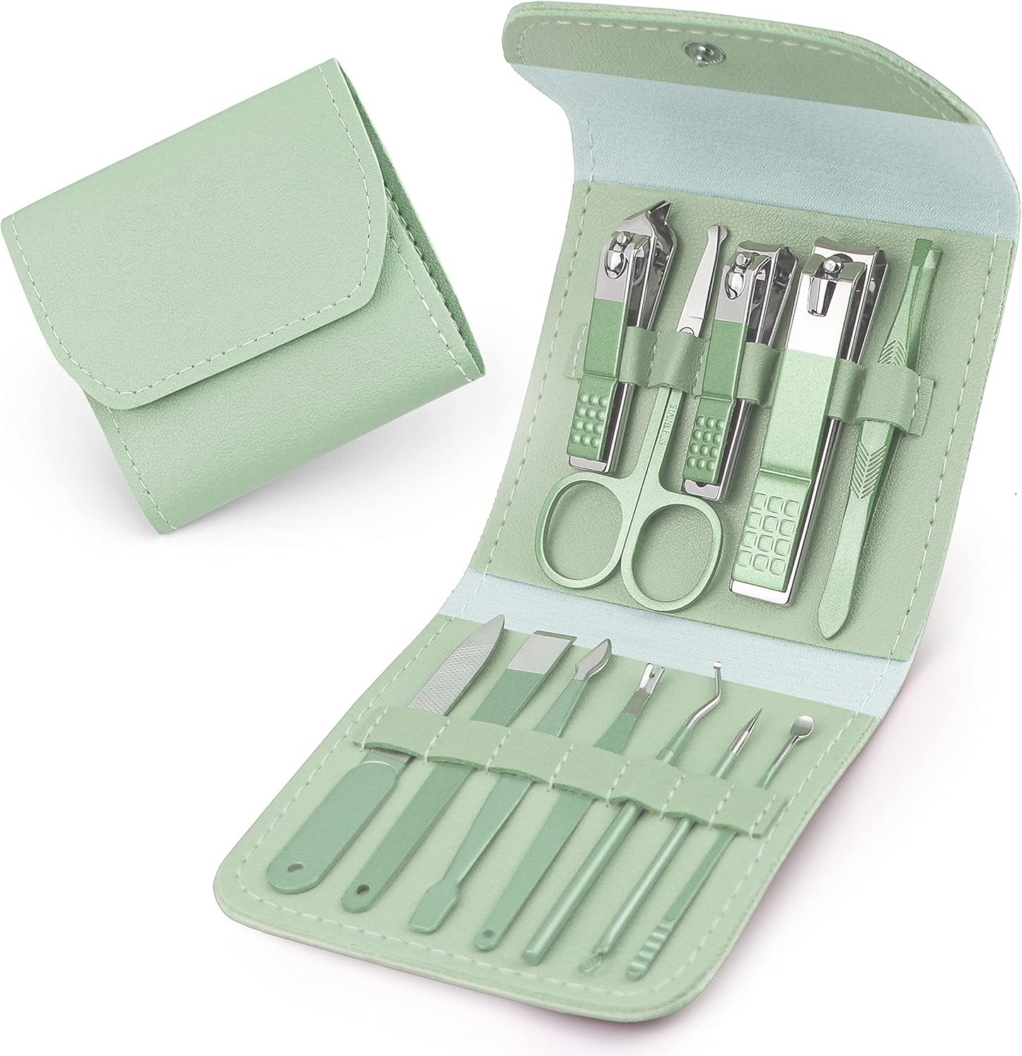 12 Pcs Manicure Pedicure Kit – Care From Home – Best Quality Manicure Pedicure Kit (random Color)